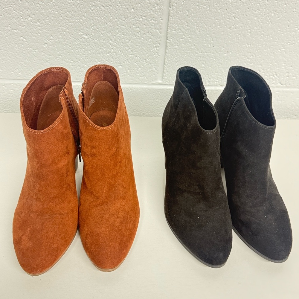 BUNDLE Women's Heeled Boots - Brown and Black